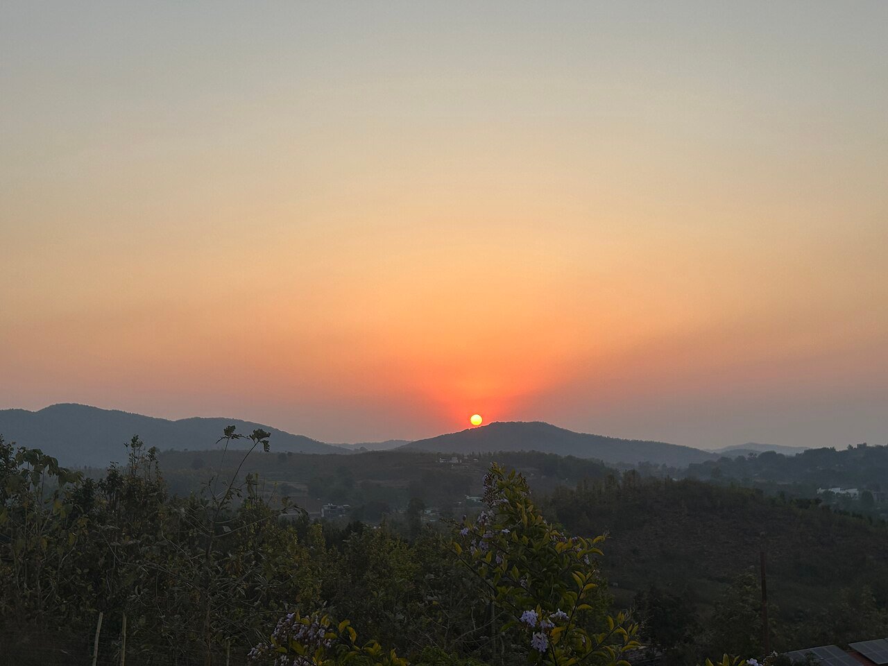 Dawn landscape at Daringbadi in Odisha